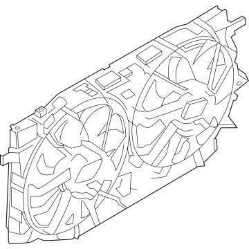 Ford MB3Z-8C607-C Motor And Fan Assembly - Engine Cooling