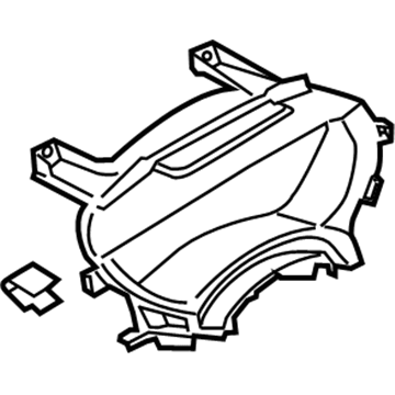 Ford DP5Z-5404321-AA Center Bezel, Driver Side DP5Z-5404321-AA Ford Center Bezel, Driver Side Illustration 1 of 1