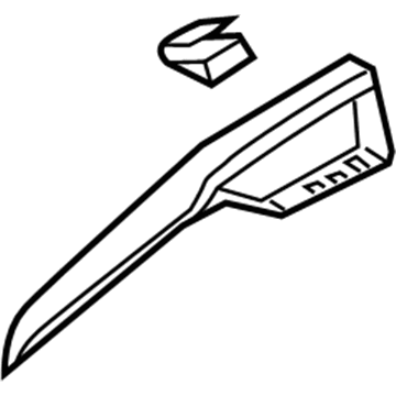Ford DP5Z-5404338-BD Trim Molding, Brown Swirl Walnut, Passenger Side DP5Z-5404338-BD Ford Trim Molding, Brown Swirl Walnut, Passenger Side Illustration 1 of 1