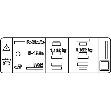 Ford DB5Z-5400014-A Decal