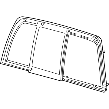 Ford XL3Z-15422B30-CA Glass - Sliding