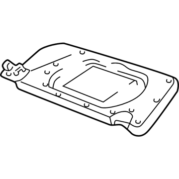 Mercury 3L2Z-7804104-CA Visor Assembly - Sun