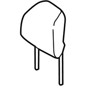 Ford FT4Z-58611A08-AC Headrest - Cover And Pad