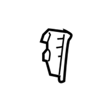 Ford 4L3Z-1502344-AAA Kick Panel Trim, Passenger Side 4L3Z-1502344-AAA Ford Kick Panel Trim, Passenger Side Illustration 1 of 1