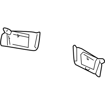 Ford 4L3Z-1504104-CAA Sunvisor, Passenger Side 4L3Z-1504104-CAA Ford Sunvisor, Passenger Side Illustration 1 of 1