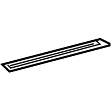 Ford 5L3Z-1513208-BAA Sill Plate, Black, Outer Passenger Side 5L3Z-1513208-BAA Ford Sill Plate, Black, Outer Passenger Side Illustration 1 of 1