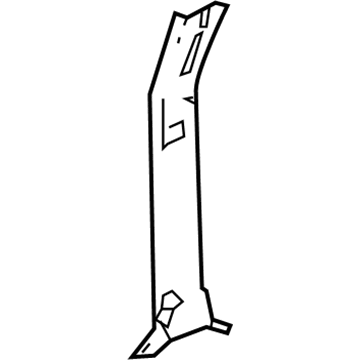 4L3Z-1624356-AAA Ford Center Pillar Trim, Front Passenger Side Illustration 1 of 1