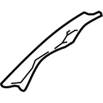 Ford 4L3Z-1503598-AAA Windshield Pillar Trim, Passenger Side 4L3Z-1503598-AAA Ford Windshield Pillar Trim, Passenger Side Illustration 1 of 1