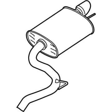 Ford PR3Z-5230-AJ Muffler Assembly
