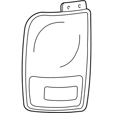 Lincoln 2C6Z-13404-AA Lamp Assembly - Rear, Stop
