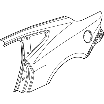Ford PR3Z-63278A92-A Panel - Rear Corner - Outer