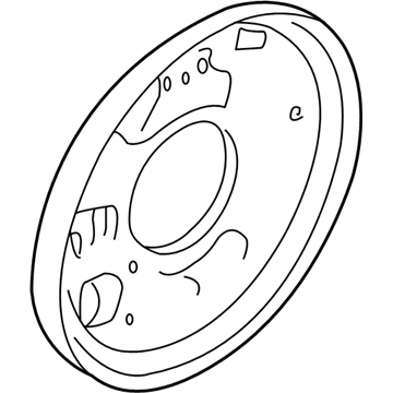 Mercury YL8Z-2212-AA Plate Assembly - Brake Backing