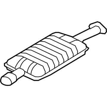 Ford 6L8Z-5230-B Muffler Assembly - Front