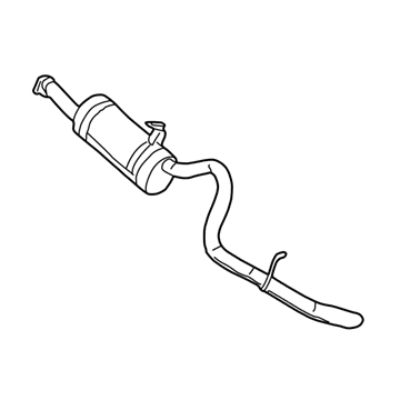 Ford YC3Z-5230-DA Muffler And Pipe Assembly
