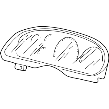 Ford 2C3Z-10890-AA Mask - Fuel And Temperature Gauge