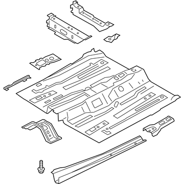 Ford GN1Z-7411135-C Pan Assembly - Floor Front