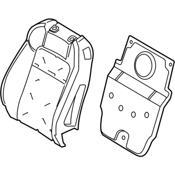 PR3Z-6364811-C Ford Pad - Seat Back Illustration 1 of 1