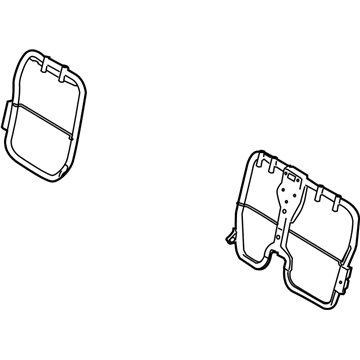 Ford 5F9Z-74613A38-BA Frame - Rear Seat Back
