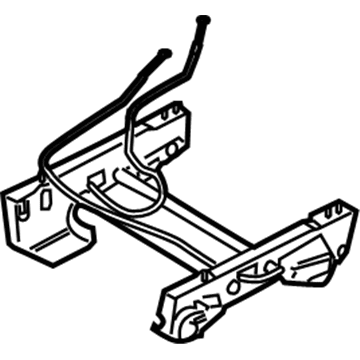 5F9Z-74606A50-CA Ford Seat Base, Rear Center Passenger Side Illustration 1 of 1