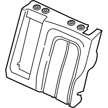 GD9Z-5466801-A Ford Seat Back Pad, Rear Driver Side Illustration 1 of 1
