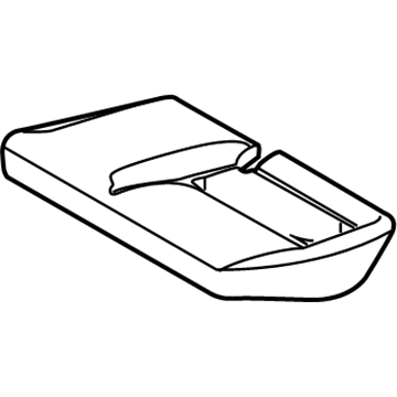 Ford CV6Z-5863841-D Seat Cushion Pad, Rear Driver Side CV6Z-5863841-D Ford Seat Cushion Pad, Rear Driver Side Illustration 1 of 1