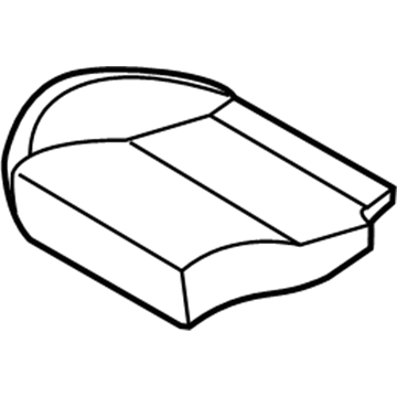 Ford H1EZ-5863804-BA Cushion Cover, Rear Passenger Side H1EZ-5863804-BA Ford Cushion Cover, Rear Passenger Side Illustration 1 of 1