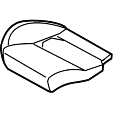 CV6Z-5863840-D Ford Seat Cushion Pad, Rear Passenger Side Illustration 1 of 1
