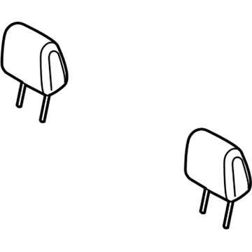 Ford F1EZ-58611A08-GA Headrest, Outer, Rear F1EZ-58611A08-GA Ford Headrest, Outer, Rear Illustration 1 of 1