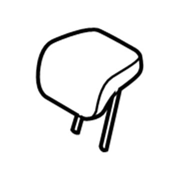 Ford F1EZ-58611A08-GB Headrest, Center, Rear F1EZ-58611A08-GB Ford Headrest, Center, Rear Illustration 1 of 1