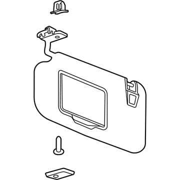 Lincoln LC5Z-7804104-BD Visor Assembly - Sun