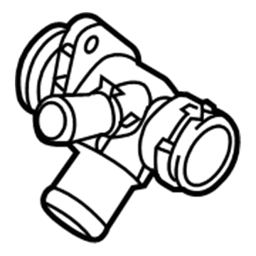 Ford CM5Z-18599-B Water Outlet CM5Z-18599-B Ford Water Outlet Illustration 1 of 1