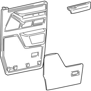 Ford 4C2Z-1523943-BAC Panel Assembly - Door Trim