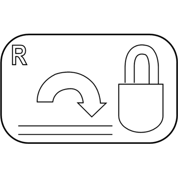 Ford 1U5Z-297A12-BA Decal, Passenger Side 1U5Z-297A12-BA Ford Decal, Passenger Side Illustration 1 of 1