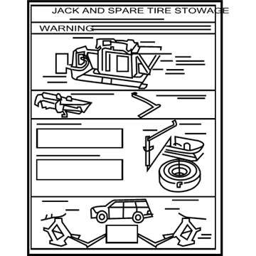 Ford AL8Z-17A083-B Decal - Jack Operation