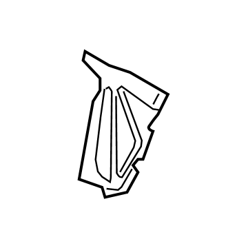 Ford KB3Z-16A550-E Front Shield, Driver Side KB3Z-16A550-E Ford Front Shield, Driver Side Illustration 1 of 1