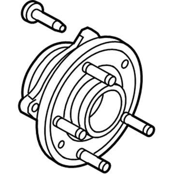 Ford BT4Z-1104-B Hub Assembly - Wheel