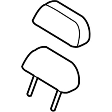 Ford 1S4Z-54611A08-BAA Head Rest Assembly
