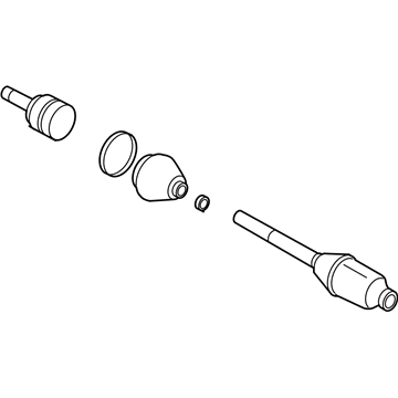 Mercury 5L8Z-3A428-DB Shaft - Front Axle