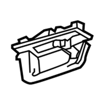DE9Z-7431406-AA Ford Grip Handle, Rear Passenger Side Illustration 1 of 1