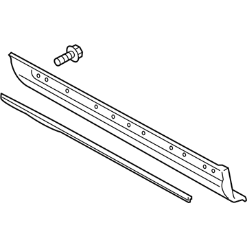 Lincoln MKX Door Moldings - FA1Z-5820878-CA
