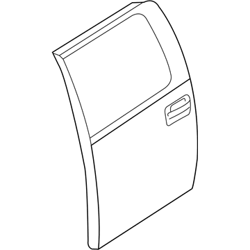 Ford AL3Z-1624630-B Door Assembly - Rear Less Hinges