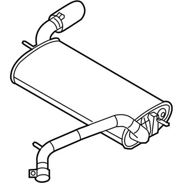 Ford CV6Z-5A289-A Muffler Assembly - Rear