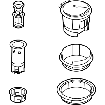 Ford 5L8Z-7804810-BAA Receptacle And Housing Assembly - Antenna