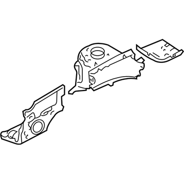 Mercury 4L8Z-16054-AA Apron Assembly - Front Fender