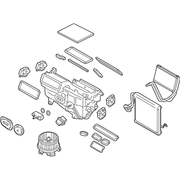 Lincoln K2GZ-19B555-BG Evaporator And Housing Assembly