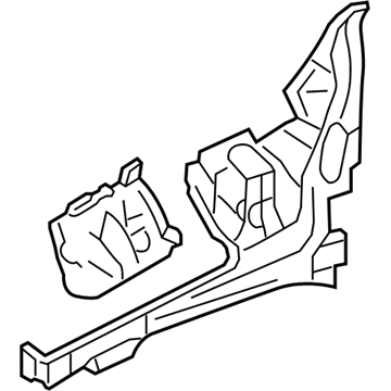 Mercury 8G1Z-16054-E Apron Assembly - Front Fender