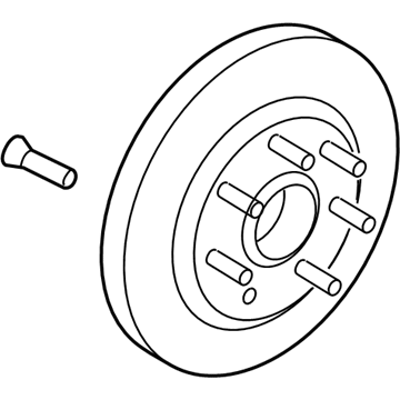 Ford AU2Z-1V102-B Hub And Disc Assembly