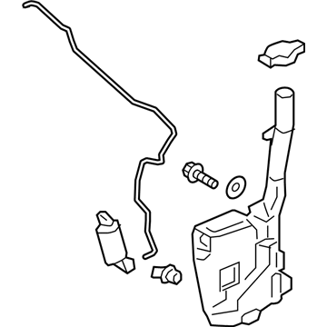 Lincoln Continental Windshield Washer Fluid Reservoir - GD9Z-17618-D