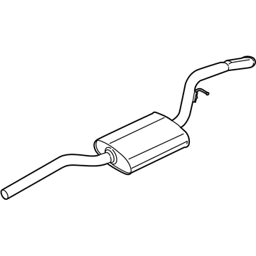Ford CV6Z-5230-CJ Muffler Assembly - Centre And Rear