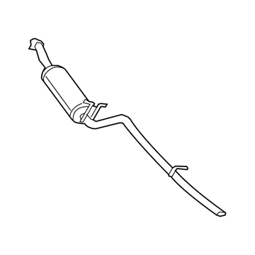 Ford 4L3Z-5230-A Muffler And Pipe Assembly - Rear